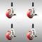 Service Caster 3 Inch 316SS Red Poly Swivel 7/8 Inch Expanding Stem Caster Set Brake SCC SCC-SS316EX20S314-PPUB-RED-TLB-78-4 - alternate 4